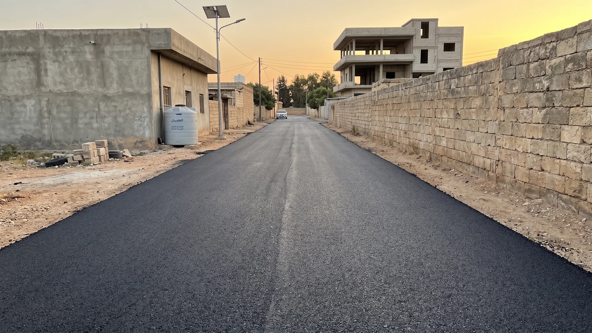Paving Selected Roads in Taftanaz